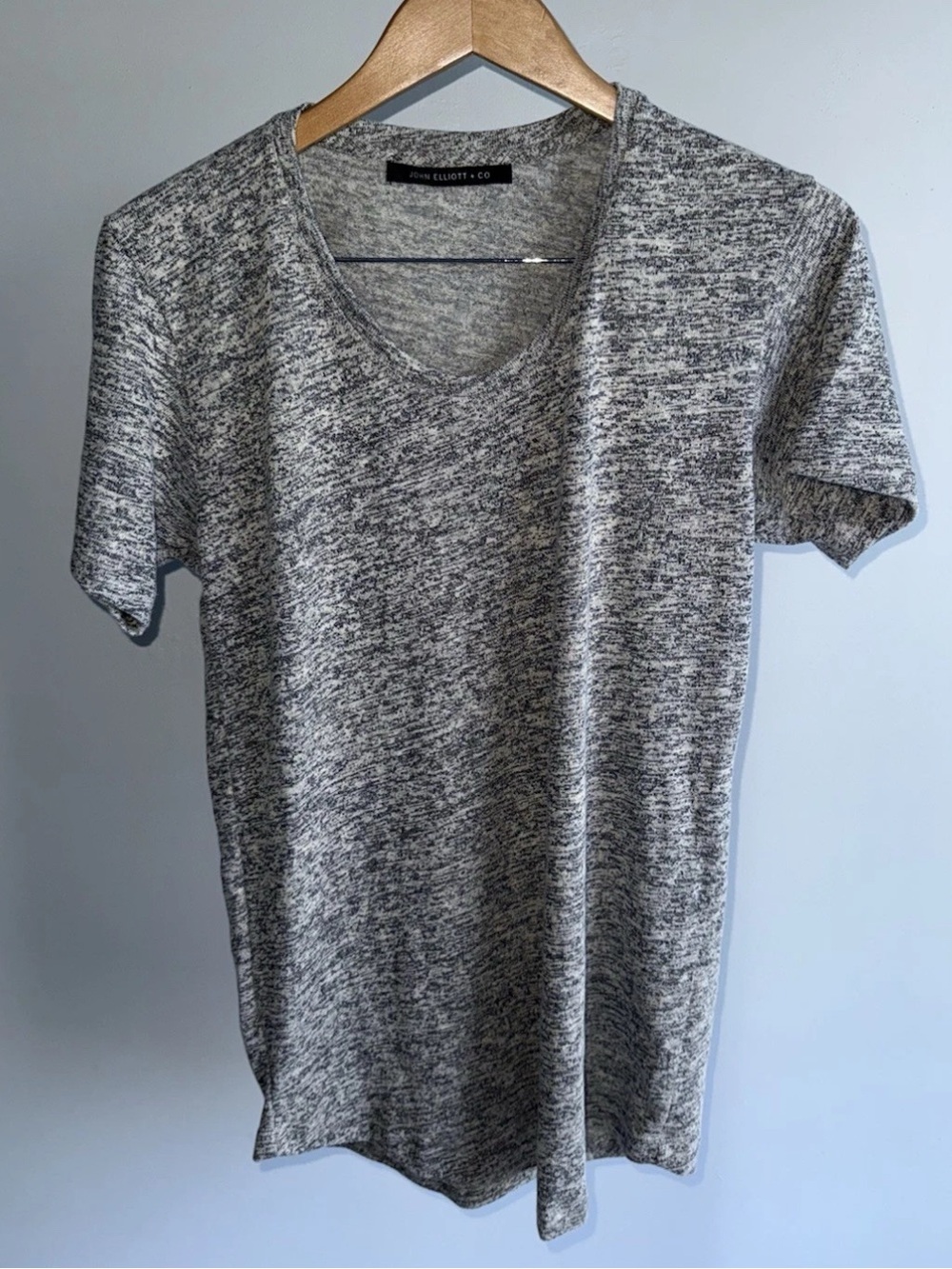 John Elliot Grey heather short sleeve tee